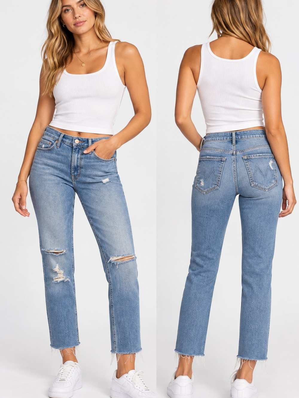 MOTHER Ankle Jeans